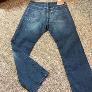 3x/$60 Signature Levi's Strauss & Co Dark Blue Straight Jeans Size 32x32